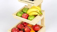 Organize pentru bucatarie, depozitare din lemn, culoare stejar,45 cm