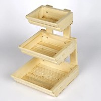 Organize pentru bucatarie, depozitare din lemn, culoare stejar,45 cm - 1