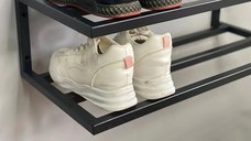 Pantofar,din metal,culoare negru,50x20x30 cm