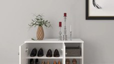 Pantofar hol Rody ,culoare alb, 90 cm