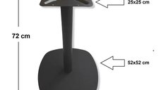 Picioare metalice pentru masa Brussel,negru,80 cm