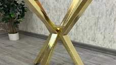 Picioare pentru masa rotunda sau patrata metal, culoare auriu -gold,80 cm