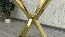 Picioare pentru masa rotunda sau patrata metal, culoare auriu -gold,80 cm