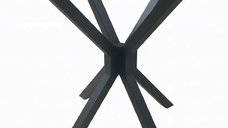 Picioare pentru masa rotunda sau patrata metal, culoare negru,70 cm