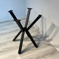 Picioare pentru masa rotunda sau patrata metal, culoare negru,A0062 - 1