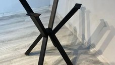 Picioare pentru masa rotunda sau patrata metal, culoare negru,A0062