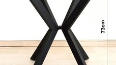 Picioare pentru masa rotunda sau patrata metal, culoare negru,