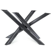 Picior din metal, pentru masa, Negru, 90X72 cm - 1