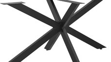 Picior masa metal, Homs , Negru,150x78x71 cm,30627
