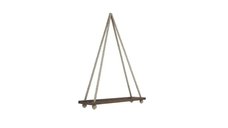 Raft de perete cu sfoara, Simple Homs, 50 x 70 x 15 cm, nuc