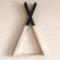 Raft de perete din lemn, seria Wood Homs, 40x23x6 cm, 700124 - 1