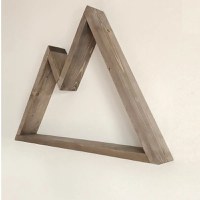 Raft de perete din lemn ,seria wood, Homs, natural, 48 x 33 x 6 cm,700134 - 1