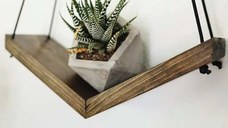 Raft de perete lemn,seria wood Homs 30 x 9 cm,700006