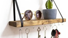 Raft de perete lemn,seria wood Homs 40 x 9 cm,700043