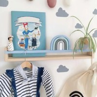 Raft de perete lemn, seria Wood Homs 60 x 10 x 10 cm,700086 - 1