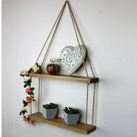 Raft de perete lemn,serie wood Homs, Natur, 70 x 10 x 40 cm,700020 - 1