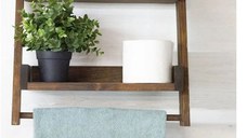 Raft de perete pentru baie ,seria wood Homs, lemn natur,700102