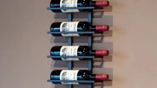 Raft de perete/suport vinuri, Wine Stand Homs,50x30x10 cm,metal