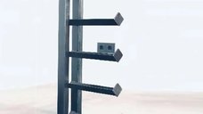 Raft de perete/suport vinuri, Wine Stand Homs,50x35x10 cm,metal