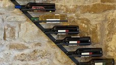 Raft de perete/suport vinuri, Wine Stand Homs,88x72x10 cm,metal