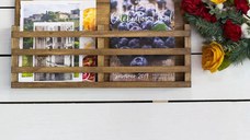 Raft decoartif, seria wood Homs, natur, 55 x 28 x 8,5 cm, lemn,700117