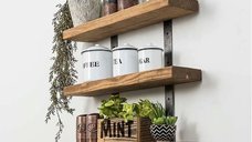 Raft din lemn seria A-620,Homs 75 x 09 x 60 cm, rustic,30294