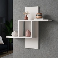 Raft perete Berlin Homs, 68 x 60 x 19.6 cm, alb - 1