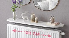 Raft perete, suport calorifer, alb Homs, 100 x 18  cm, L008