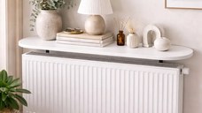 Raft perete, suport calorifer, alb Homs, 120 x 18  cm, L009