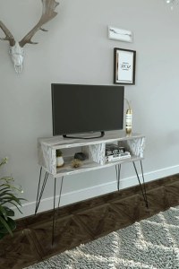 Resgilat:Comoda TV Homs, marmurat, 72x 30 x 58.6 cm - 1