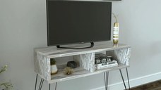 Resgilat:Comoda TV Homs, marmurat, 72x 30 x 58.6 cm