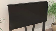 Resigilat:Birou pliabil cu cadru metalic Util Homs 80 x 50 x 75 cm,negru