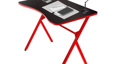 Resigilat:Masa pentru laptop Atlantic Homs 90 x 60 x 72 cm, rosu-negru