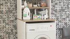 Resigilat:Masca masina de spalat cu corp suspendat White Homs 65 x 55 x 183 cm