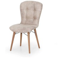 Resigilat:Scaun living tapitat bej Beluga Homs - 1