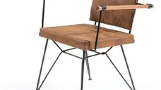 Resigilat:Scaun metal, balcon,terasa,bucatarie,birou,dining Homs, negru