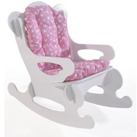Scaun balanosoar copii, Baby Puzzle Homs, alb/roz, 40x70x65 cm, MDF - 1