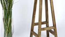 Scaun bar,taburet lung, din lemn culoare nuc ,70 cm