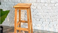 Scaun bar Vinita din lemn, culaore nuc, 67 cm,60210