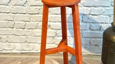 Scaun bar, Vinita,din lemn culoare cires, 70 cm