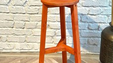Scaun bar, Vinita,din lemn culoare cires, 70 cm