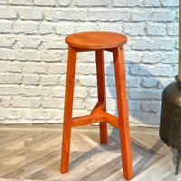 Scaun bar, Vinita,din lemn culoare cires, 70 cm - 1