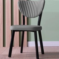 Scaun Barton, gri, profil din metal - 1