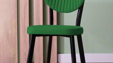 Scaun Barton, verde, profil din metal