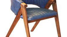 Scaun living tapitat,fag,Seria Special AST-650,Homs,60012,albastru