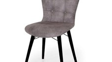 Scaun living tapitat gri Beluga Homs