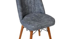 Scaun living tapitat Valentina gri Homs