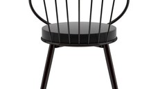 Scaun metal, Dining Homs, negru 76 x 62 cm,30450