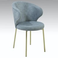 Scaun rolf  din metal coloare auriu - 1