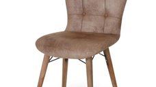 Scaun tapitat maro Beluga Homs pentru living